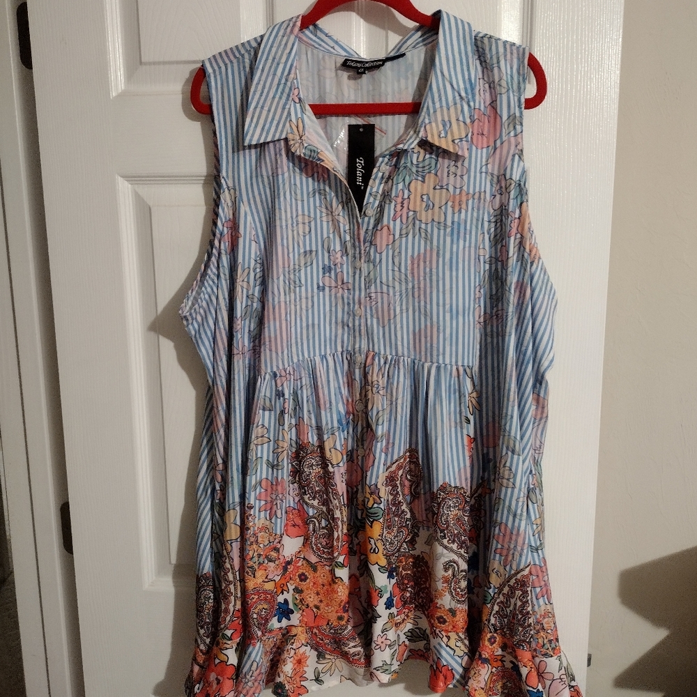 Tolani sleeveless tunic. Never Worn.
